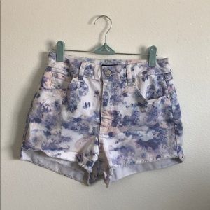 Purple pink tie dye shorts - like new (3 for $25)